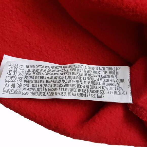 Chicago Bulls NBA Crop Sweatshirt Womens Large Red Crewneck Long Sleeve Logo - Picture 11 of 11